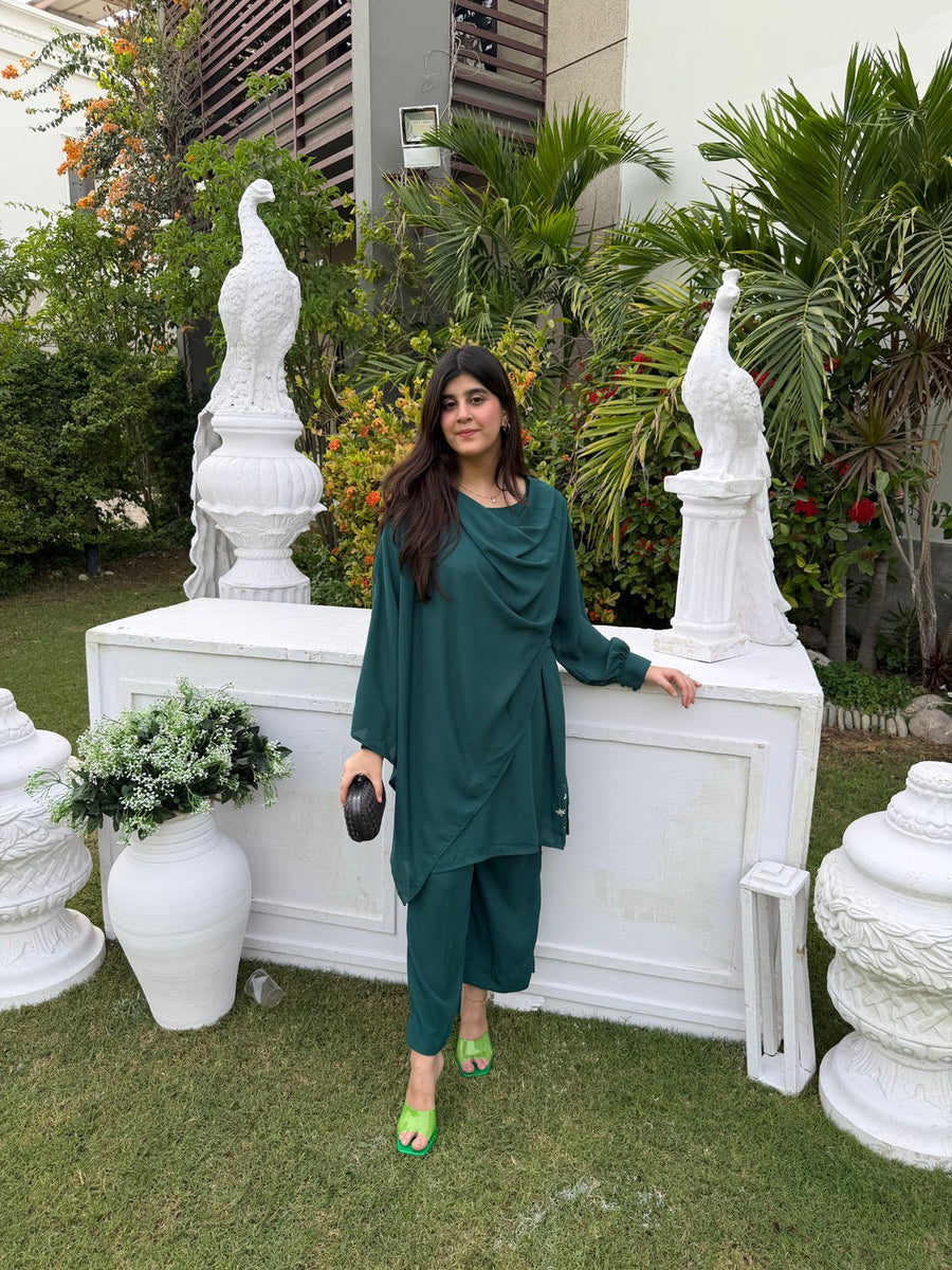 Crystal Lagoon - 2PC Georgette Dress