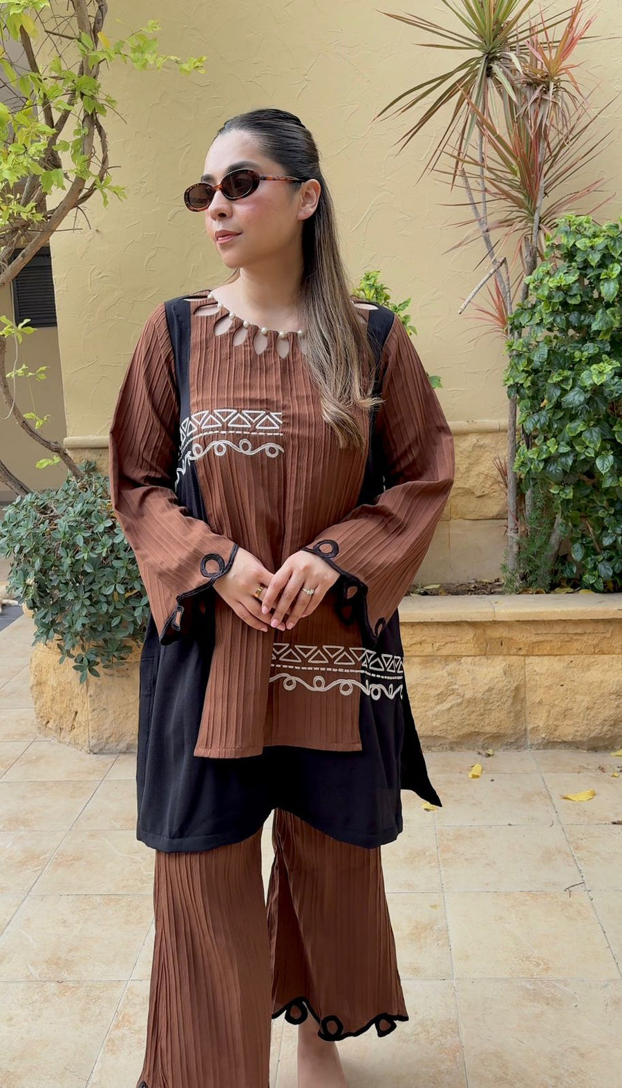 Timeless Blend - 2PC Self Georgette Dress